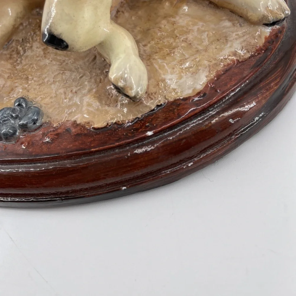Limited Edition Sleeping Labrador Figure Hand Painted Dog Sculpture #74/1000